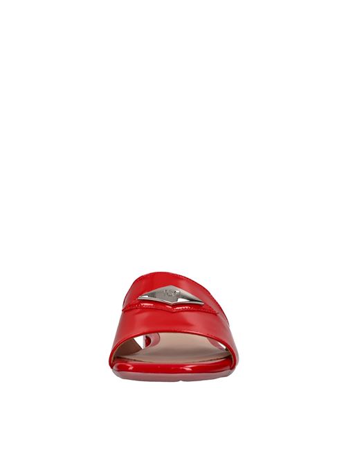 Mules in vernice LORENZO MARI | SAMU MAG 32 VERNICEROSSO-ARGENTO